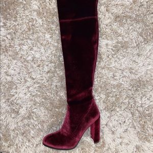 Bordeaux Stuart Weitzman Thigh High Boots